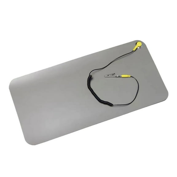 Rubber Antistatic Work Surfaces Mat with Connection Grounding and Wriststrap Suitable for Repairs Sensitive Electronics
