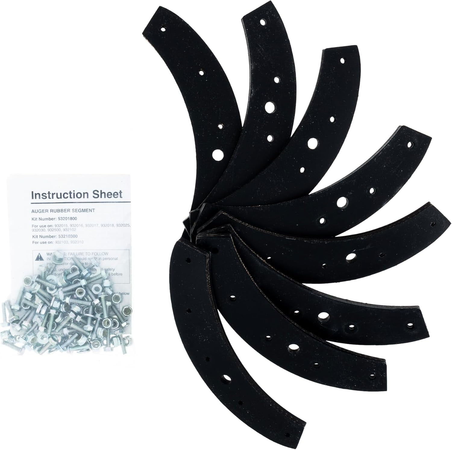 Rubber Auger Rake Edge With Hardware 53201800