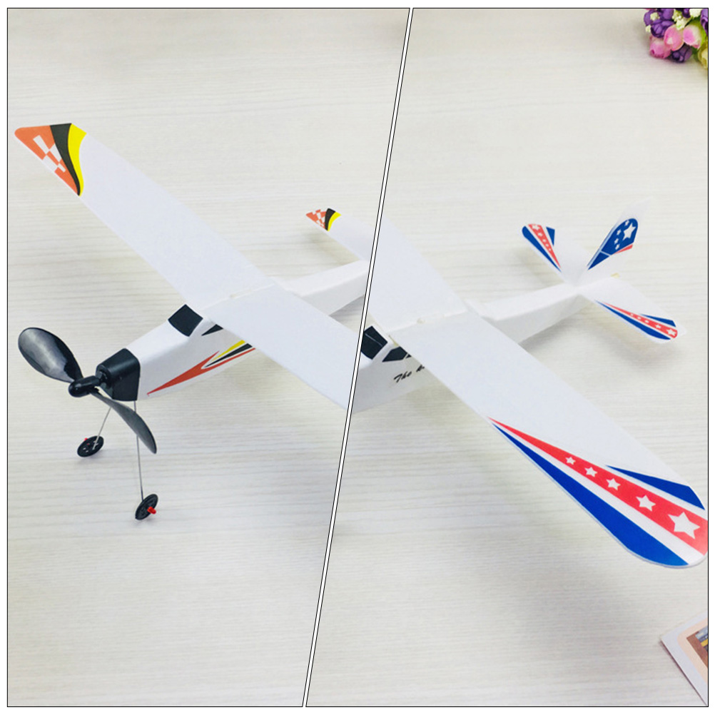 Rubber Band Airplane Kids Toys Powered Kindergarten Aircraft Planes