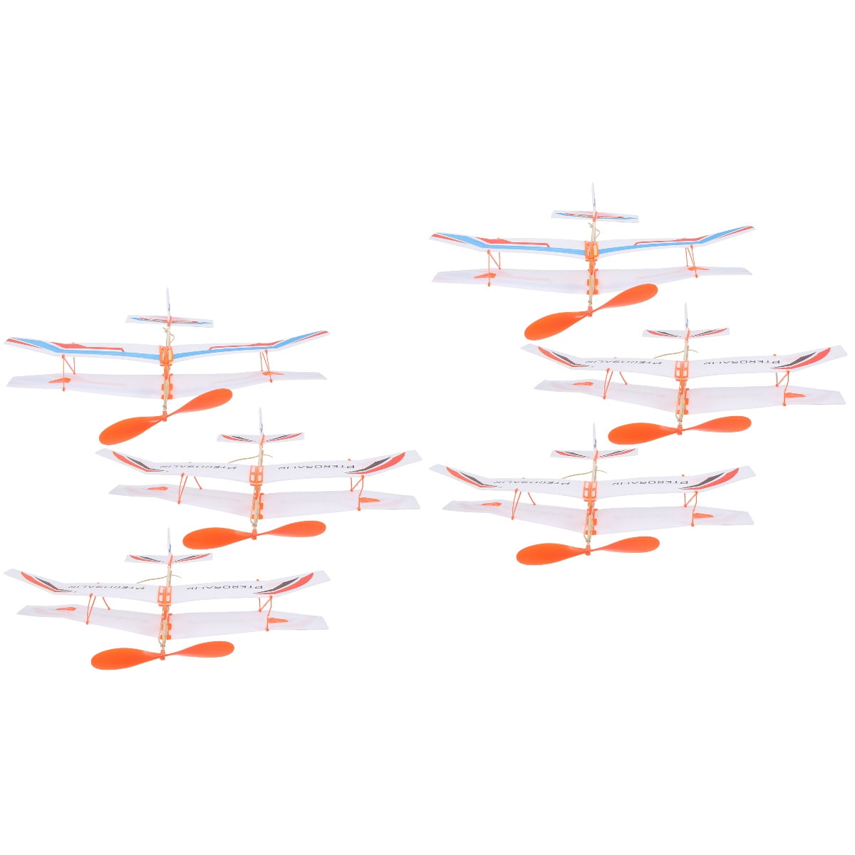Rubber Band Biplane Foam Airplanes Glider Powered Guillows Children’s