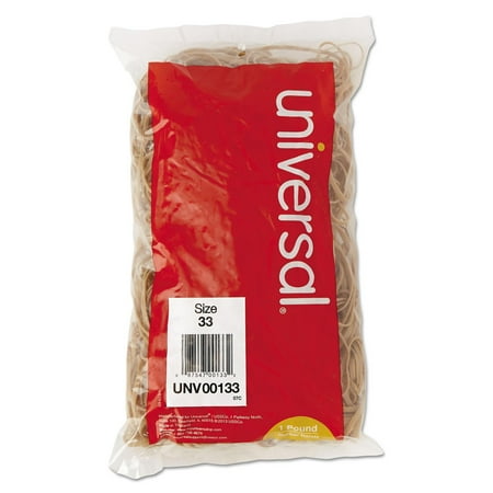 Rubber Bands, Size 33, 0.04" Gauge, Beige, 1 Lb Box, 640/pack | Bundle of 5