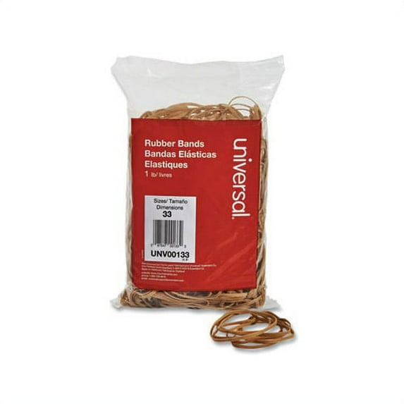 Rubber Bands Size 33, 0.04" Gauge, Beige, 1 lb Box, 640/Pack
