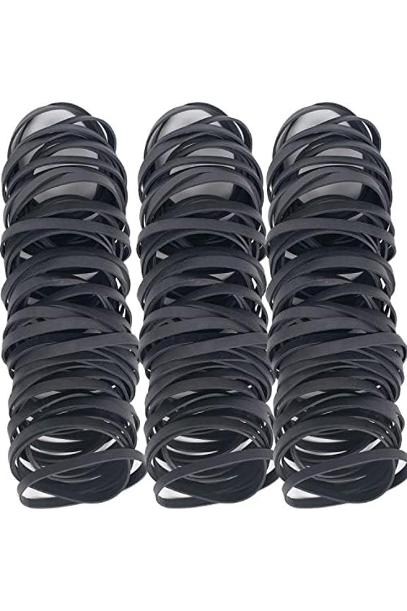 Rubber Bands Size 64 Tactical Elastic Rubber Band Black 120pcs | Wide Heavy Duty Elastic Band for Office Supplies