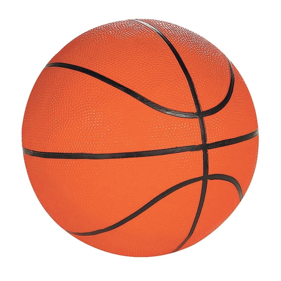 Rubber Basketball - 6 Pc - Toys - 6 Pieces