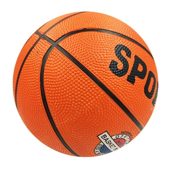 Rubber Basketball Non-inflatable Childrens Basketball for Indoor and Outdo