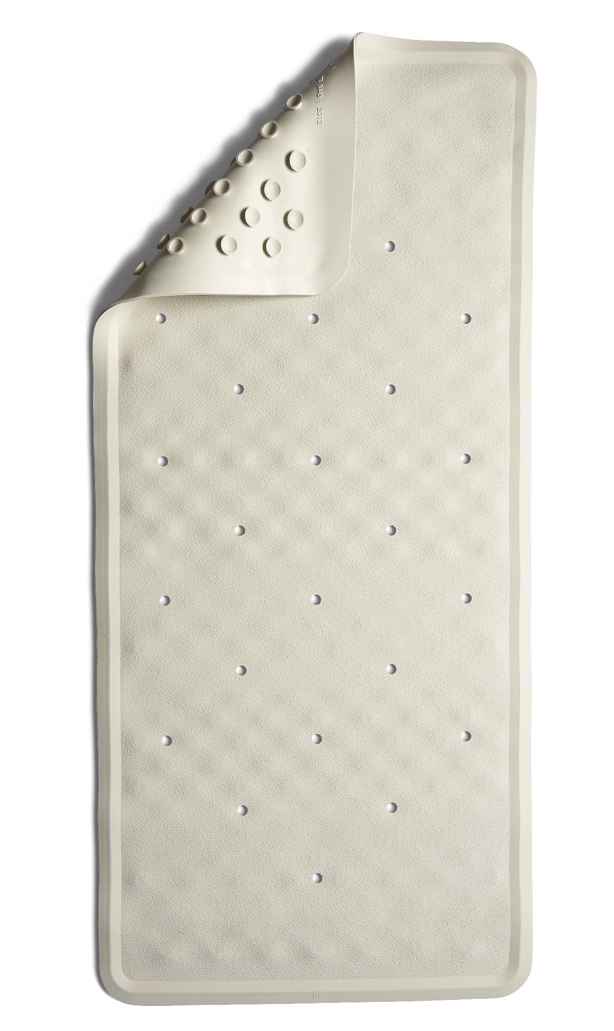 Off-White Heavyweight Rubber Slip-Resistant Bath Mat
