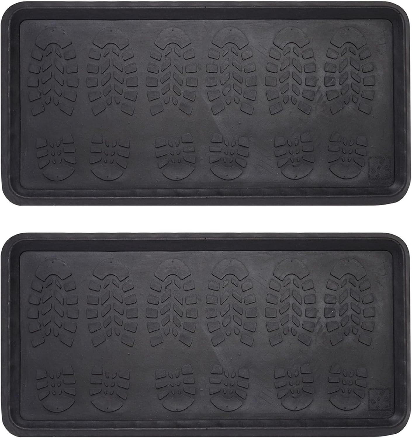 Rubber Boot Tray For Entryway Indoor Shoe Trays For Mudroom Wet Shoe