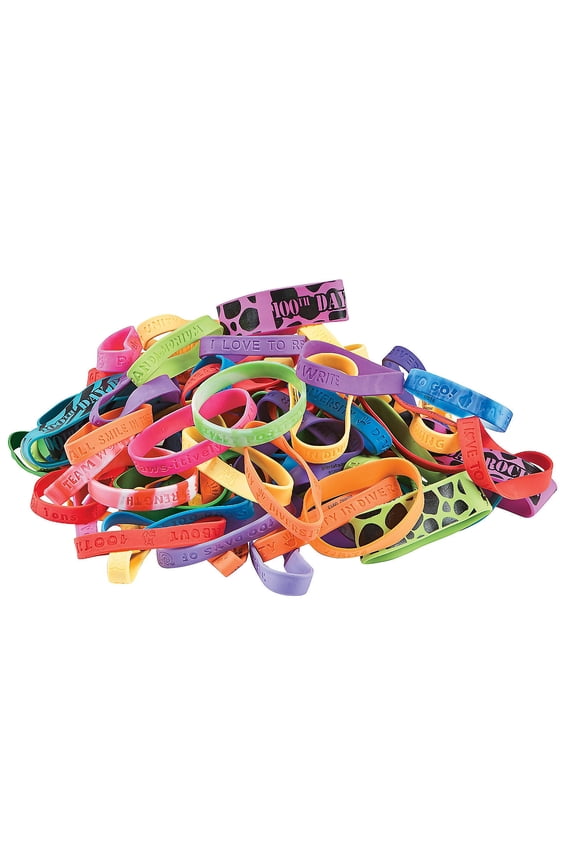 Rubber Bracelet Assortment - Jewelry - 144 Pieces