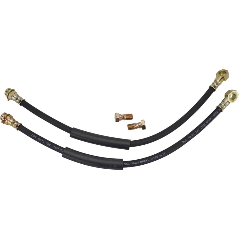 18-inch Disc Brake Conversion Rubber Hose Line Kit With Banjo Fittings For Chevy GM