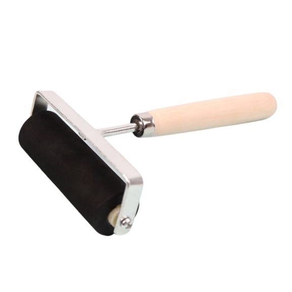 Rubber Brayer Roller Hard Rubber Brayer Rollers Art Craft Roller for Printmaking Ink Wallpapers Stamping Gluing