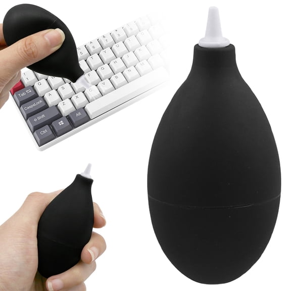 Rubber Bulb Duster Ecohintz Manual Rubber Bulb Dust Blower - Pvc Soft Body with Nozzle - Powerful Air Puff for Computer, Keyboard, Laptop, Camera - Electronics Cleaning Tool, Keyboard Air Blower