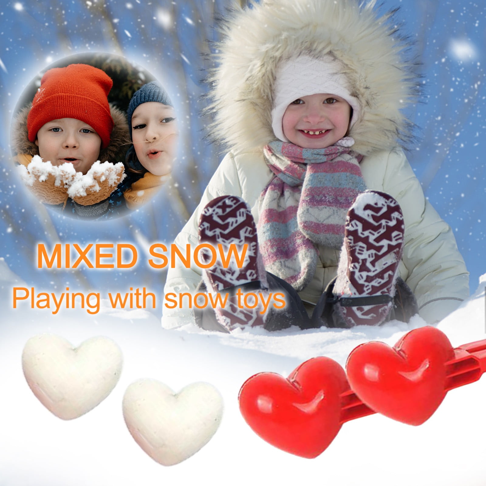 Rubber Bulk for Snow Play Winter Sensory Items Shave Kits for Kids The ...