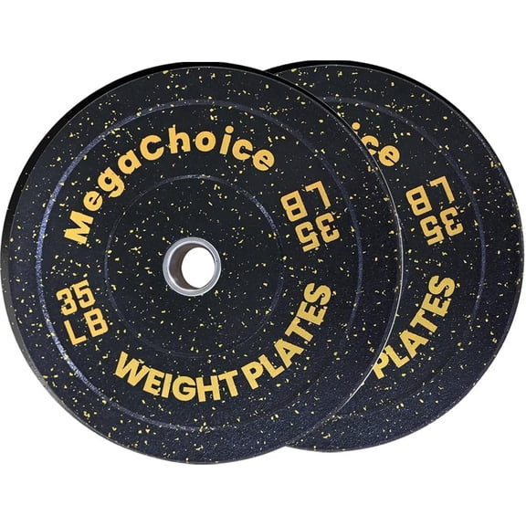 Rubber Bumper Weight Plates,2" Weight Plates Set for Strength Training Home Gym