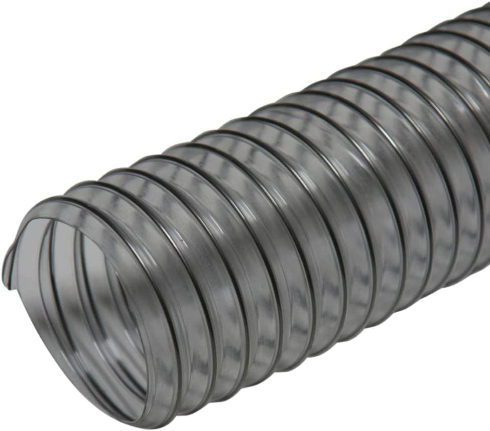 PVC Ventilation Hose Rubber-Cal PVC Flexduct Hose 3-Inch ID X 50-Foot |  Clear Flexible Duct For Ventilation \u0026 Fume Control Air Movement Hose, image size:976x860