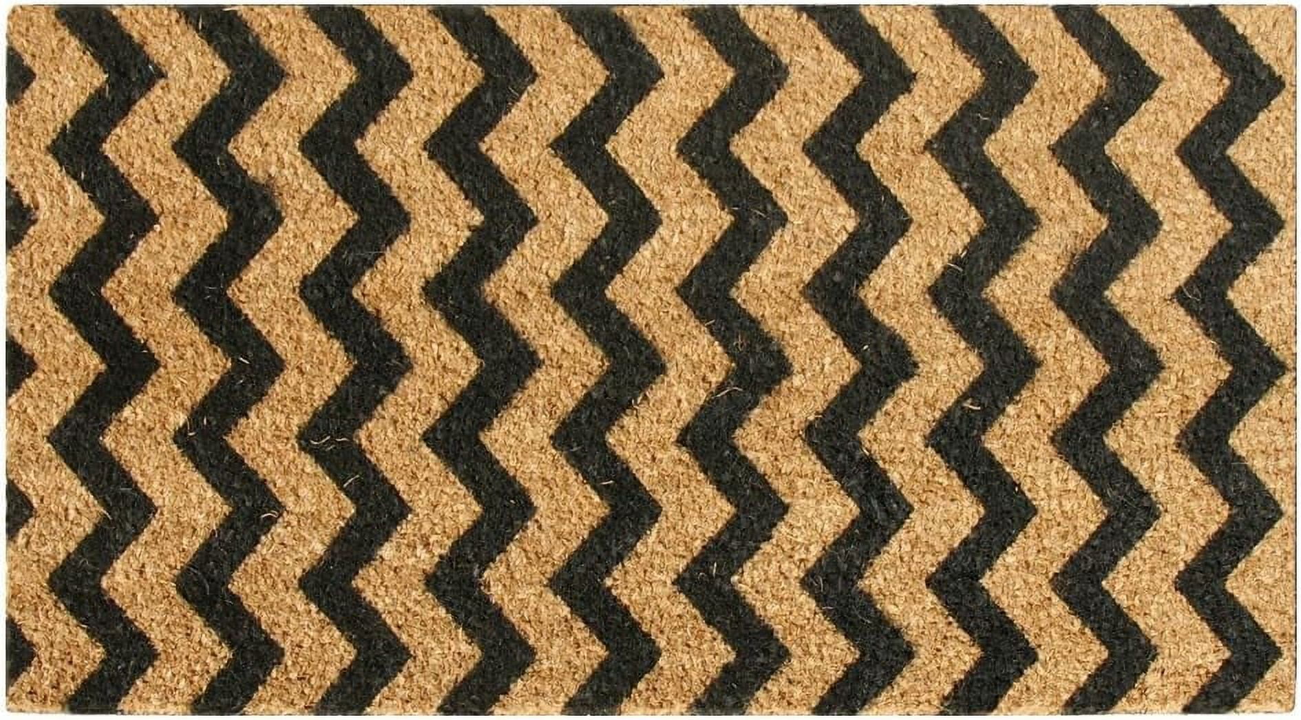 Rubber-Cal 10-102-502 Door Mat Doormat, 18 By 30-Inch, Black