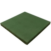 Rubber-Cal 19.5" x 19.5" x 2.50" Green 5.2 Square Feet Coverage Area Interlocking, Cushioned 2 Piece