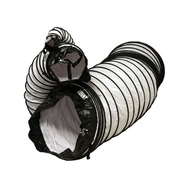 Rubber-Cal "Air Ventilator White" Ventilation Duct Hose (Fully Stretched), 20-Inch by 25-Feet
