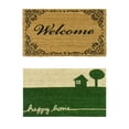 thumbnail image 1 of Rubber-Cal "All Weather Doormats" - 2 Coir Shoe Scraper Mats - 18" x 30", 1 of 5