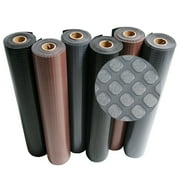 Rubber-Cal "Block-Grip" Vinyl Flooring Rolls - 2 mm x 4 ft x 4 ft Roll - Brown