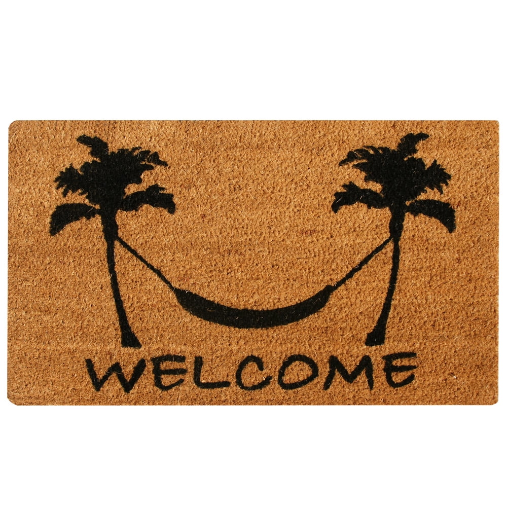 Rubber-Cal Welcome Beach Decor Doormat Kit - 18 x 30 - 2 Door Mats