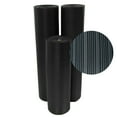 thumbnail image 1 of Rubber-Cal "Composite-Rib" Corrugated Rubber Floor Mats - 1/8 in x 3 ft x 2 ft -Black Rubber Roll, 1 of 6