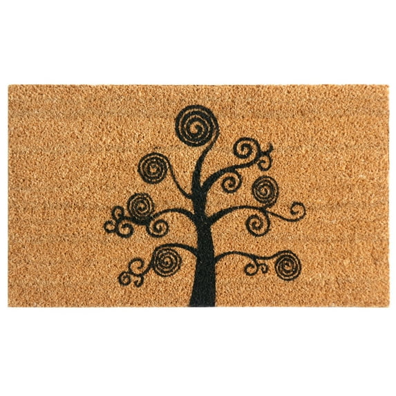 Rubber-Cal "Deciduous Tree" Modern Door Mat, 24 x 57-Inch