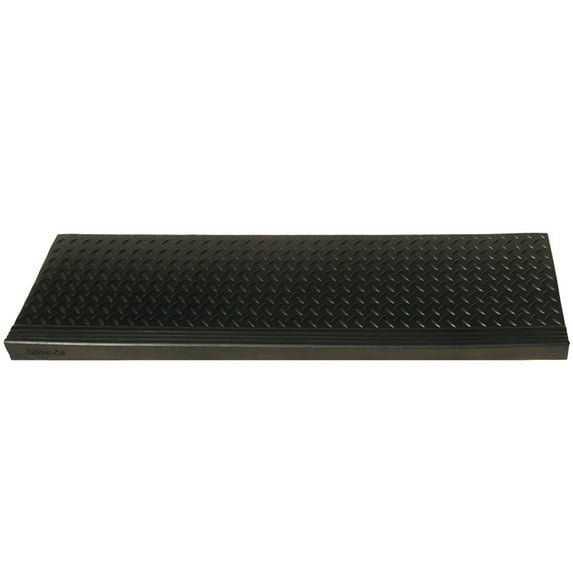 Rubber-Cal "Diamond-Plate Commercial" Step Mat - 10" x 48" - 6pack