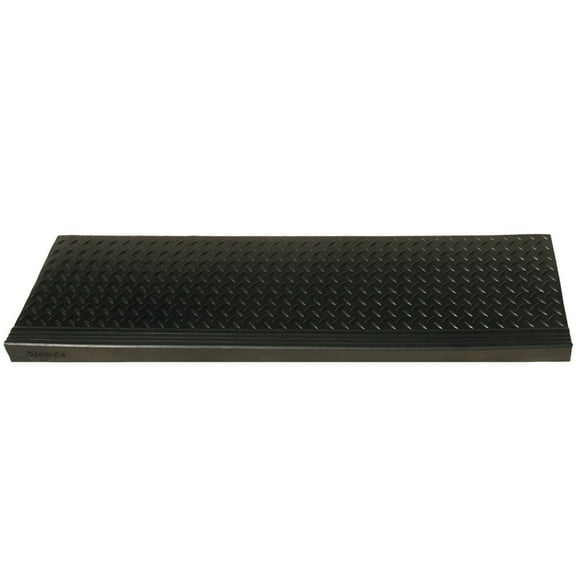 Rubber-Cal "Diamond-Plate Commercial" Step Mat - 10" x 36" - 6pack