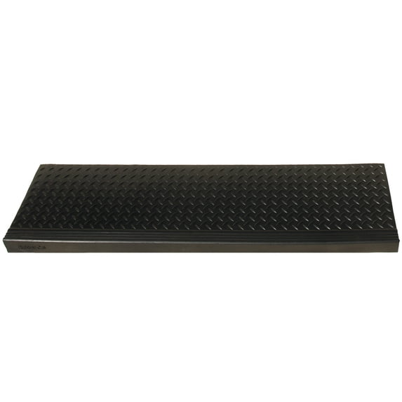 Rubber-Cal "Diamond-Plate Commercial" Step Mat - 10" x 36" - 6pack