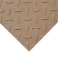 thumbnail image 1 of Rubber Cal  Diamond Plate Metallic PVC Flooring, Beige - 2.5 mm. x 4 x 25 ft., 1 of 1