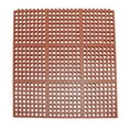 thumbnail image 1 of Rubber-Cal "Dura-Chef Interlock" Anti-Fatigue Matting - 5/8 in x 3 ft x 3 ft - Red Rubber Floor Mat, 1 of 6