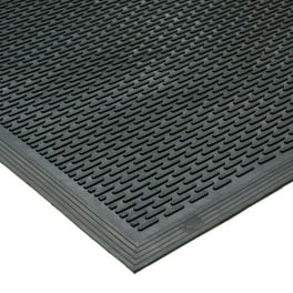 Rubber-Cal Safe-Grip Slip-Resistant Traction Mats - 1/4 in x 34 in x 2 ft - Brown Rubber Runner