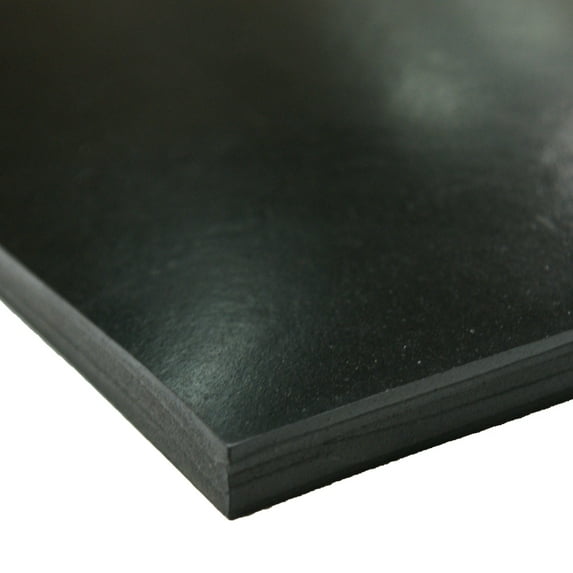 Rubber-Cal EPDM Sheet - 0.093" Thick x 4" Width x 36" Length - 60A Durometer - Black