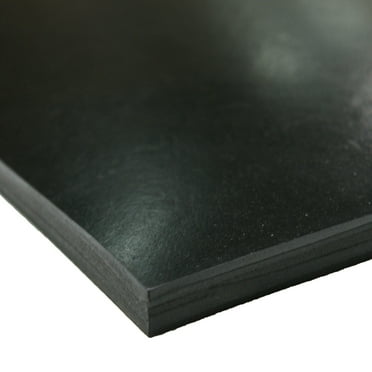 Rubber-Cal EPDM Sheet - 0.125" Thick x 6" Width x 36" Length - 60A Durometer - Black