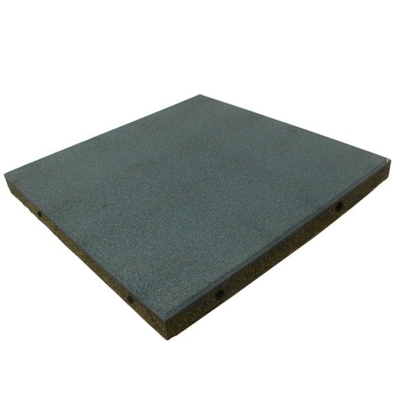Rubber-Cal "Eco-Safety" Interlocking Playground Tiles - 2.50 x 19.5 x 19.5 Inch - 30 Pack - 79.2 Square Feet Coverage - Blue