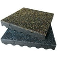 thumbnail image 1 of Rubber-Cal "Eco-Safety" Interlocking Playground Tiles - 3 x 19.5 x 19.5 Inch - 150 Pack - 396 Square Feet Coverage - Blue/White Speckled, 1 of 9