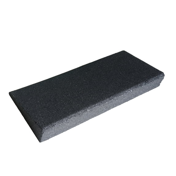 Rubber-Cal "Eco-Safety" Ramp 2.5 x 6 x 20 Inch - Coal - 40 Pack