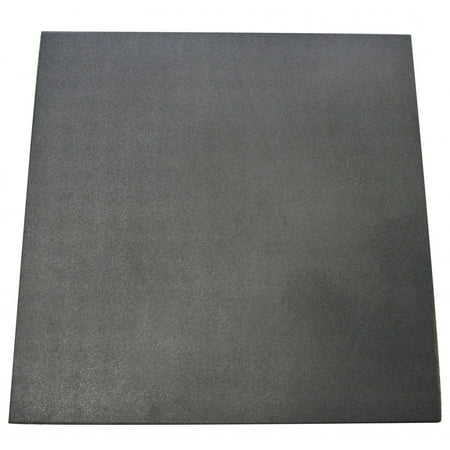 Rubber-Cal "Eco-Sport" 3/4-inch Interlocking Rubber Tiles - 3/4 x 20 x 20-inch Rubber Tile - 5 Pack, 14 Sqr/Ft Coverage - Coal