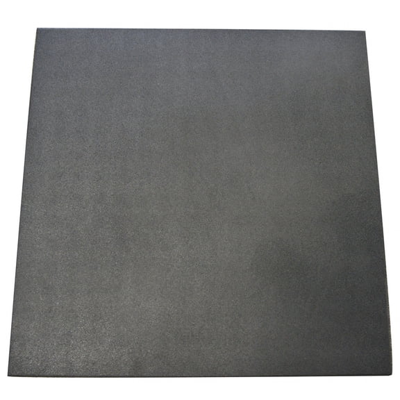 Rubber-Cal "Eco-Sport" Interlocking Tiles - 1 x 20 x 20 Inch - 15 Pack - 39.6 Square Feet Coverage - Coal
