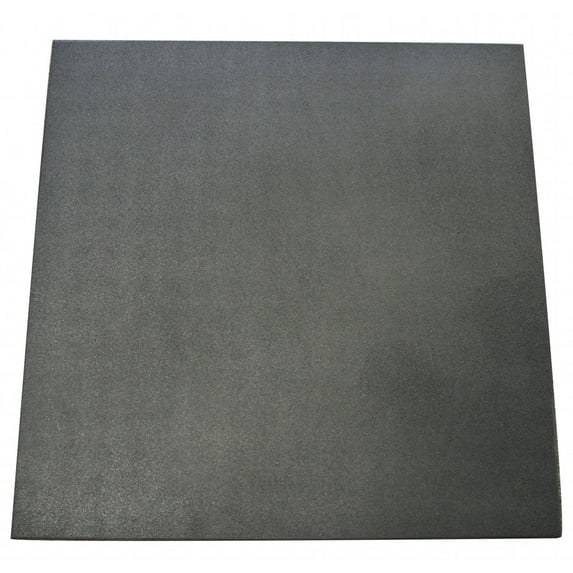Rubber-Cal "Eco-Sport" Interlocking Tiles - 1 x 20 x 20 Inch - 25 Pack - 66 Square Feet Coverage - Coal