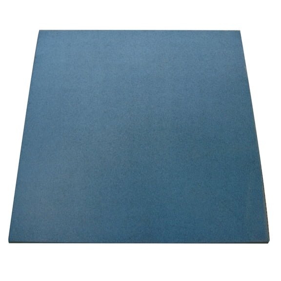 Rubber-Cal "Eco-Sport" Interlocking Tiles - 1 x 20 x 20 Inch - 25 Pack - 66 Square Feet Coverage - Blue