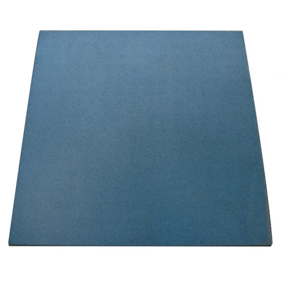 Rubber-Cal "Eco-Sport" Interlocking Tiles - 1 x 20 x 20 Inch - 50 Pack - 132 Square Feet Coverage - Blue