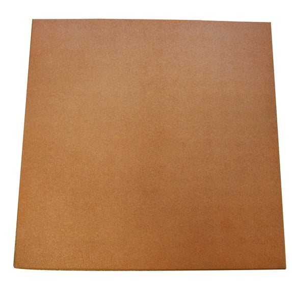 Rubber-Cal "Eco-Sport" Interlocking Tiles - 1 x 20 x 20 Inch - 50 Pack - 132 Square Feet Coverage - Terra-Cotta