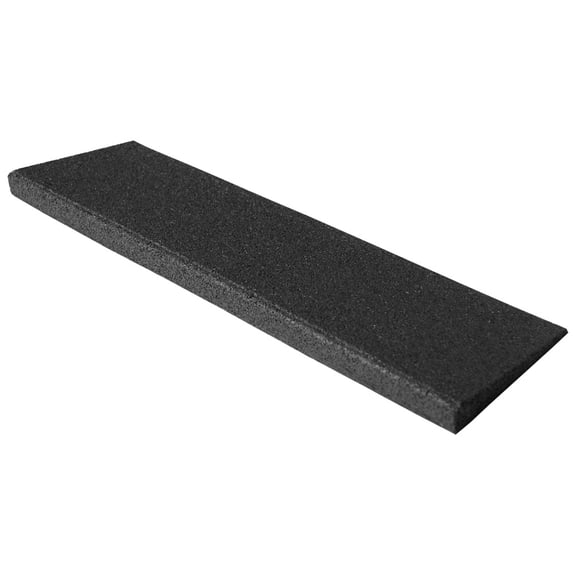 Rubber-Cal "Eco-Sport" Ramp 1 x 6 x 20 Inch - Coal - 4 Pack
