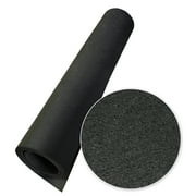 Rubber Cal "Elephant Bark" Rubber Flooring - 1/4 in. x 4 ft. x 6 ft. - Black