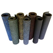 Rubber-Cal "Elephant Bark" Rubber Flooring - 3/16 in. x 4 ft. x 4 ft. - Red Dot