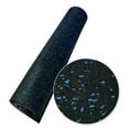 thumbnail image 1 of Rubber-Cal "Elephant Bark" Rubber Flooring - 3/8 in. x 4 ft. x 8 ft. - Blue Dot, 1 of 6