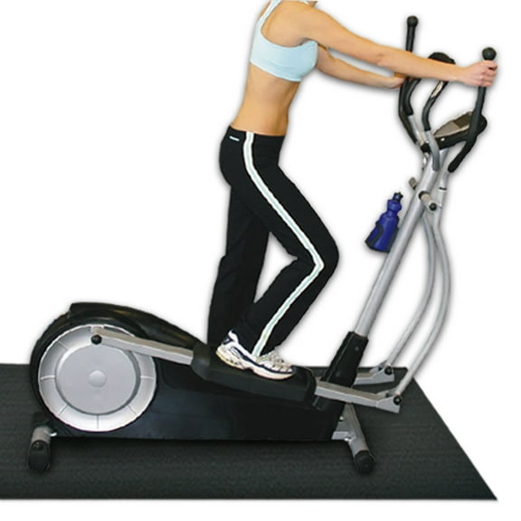 Rubber-Cal Elliptical Mat Heavy-Duty Rubber Mat,3/ 03-101-WABC