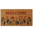 thumbnail image 1 of Rubber-Cal Floral Garden – Welcome Spring Doormat 15mm 18" X 30", 1 of 6
