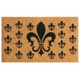 thumbnail image 1 of Rubber-Cal "French Coat of Arms" Fleur De Lis Doormat, 18 x 30-Inch, 1 of 4